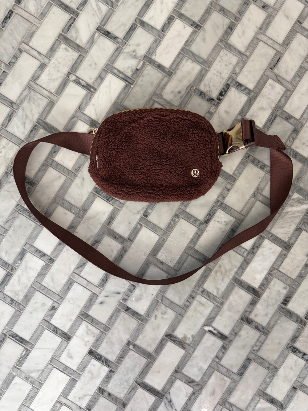 lululemon athletica Brown Sherpa Limited Crossbody Belt Bag